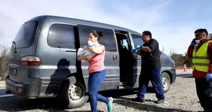 Nació en la ruta en plena cuarentena y está en perfecto estado