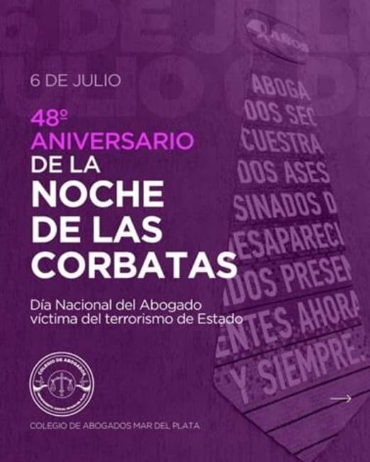 Leia 6 DE JULIO – DÍA NACIONAL DEL ABOGADO VÍCTIMA DEL TERRORISMO DE ESTADO