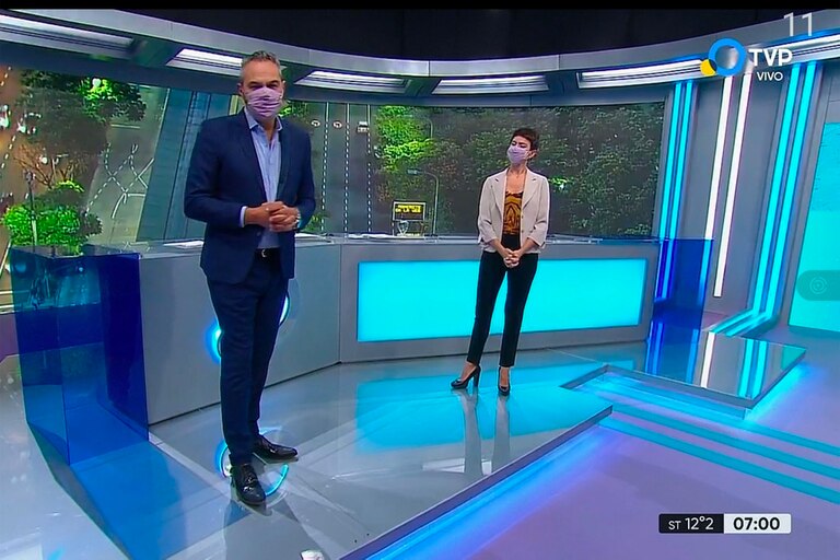 En la TV Pública los conductores ya usan tapabocas y avanza la campaña #barbijoenlatv