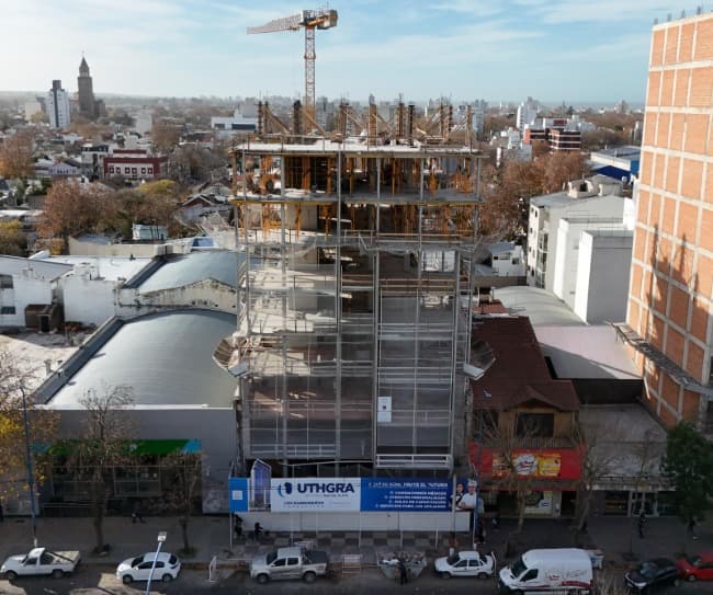 Leia Avanza la imponente obra de la nueva sede de UTHGRA Mar del Plata