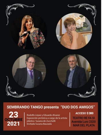 «Dúo Dos Amigos» se presentará este sábado en el RE FA SI 