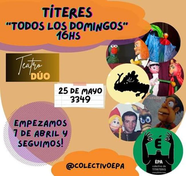 El colectivo de titiriteros de la ciudad EPA comienza su ciclo permanente de obras infantiles