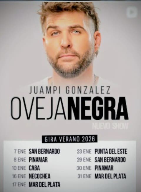 Leia JUAMPI GONZÁLEZ sale de gira con su nuevo espectáculo OVEJA NEGRA