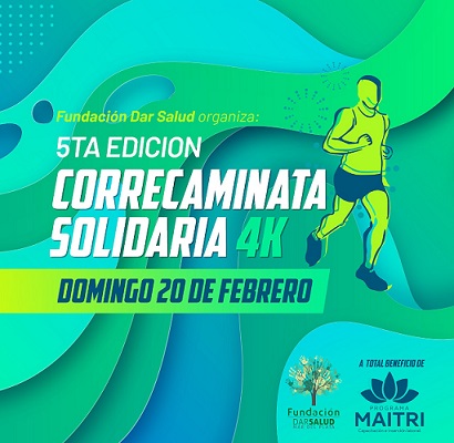 Se acerca la 5º correcaminata solidaria de Fundación Dar Salud