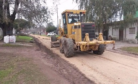 El municipio realizó obras de mantenimiento en calles de la zona sur