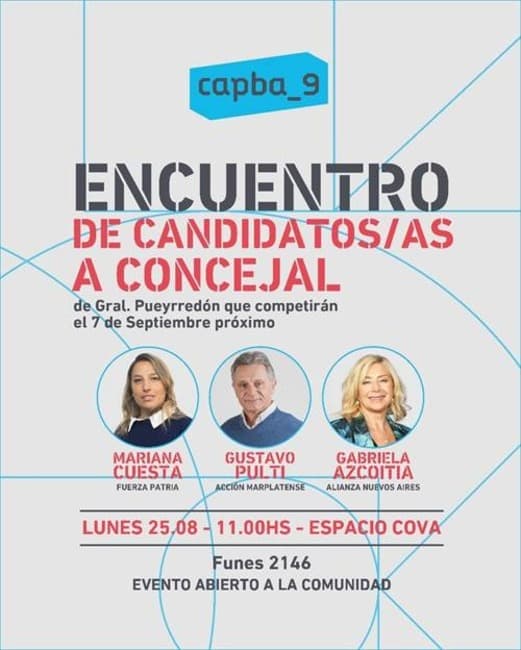 Arquitectos Organizan Un Encuentro De Candidatos a Concejal Por General Pueyrredon