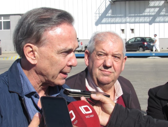 Pichetto recorrió el puerto y el parque industrial junto a Saenz Saralegui