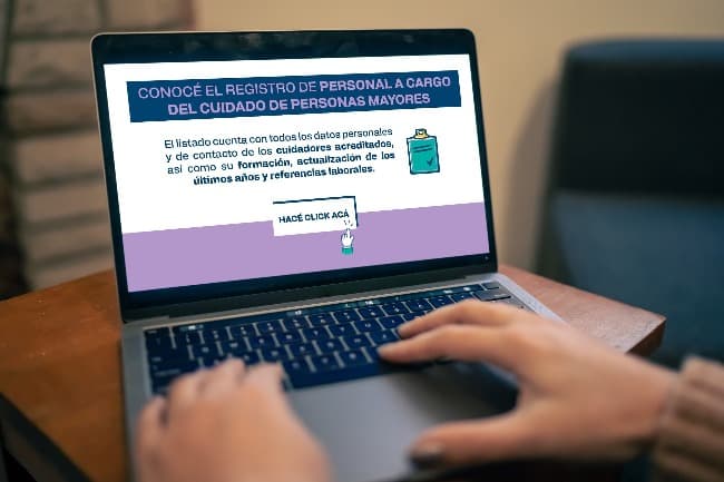 Se actualizó el Registro de personal a cargo del cuidado de personas mayores