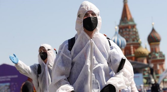 Rusia reporta casi 40.000 contagios y un nuevo récord de 1.163 muertos