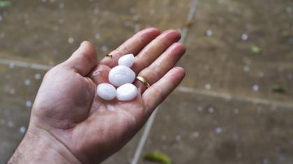  Granizo en algunas zonas del Gran Buenos Aires