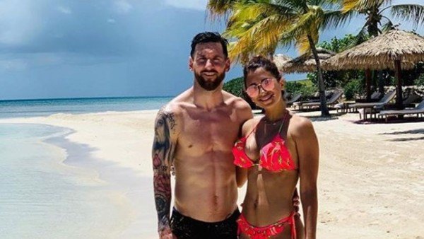  La foto que compartio Lionel Messi con Antonela Roccuzzo de sus vacaciones en el Caribe