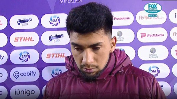  Marcelino Moreno fue la figura de Lanus, pero tuvo que abandonar la entrevista por 