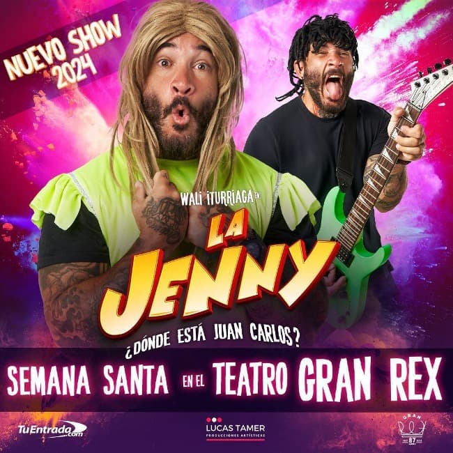 Se agregan funciones en Semana Santa para ver a La Jenny en el Gran Rex