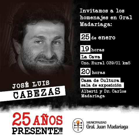 A 25 años de su asesinato, recuerdan a José Luis Cabezas con distintos actos