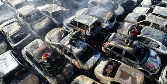 Dos jóvenes aprehendidos por el incendio en el predio judicial