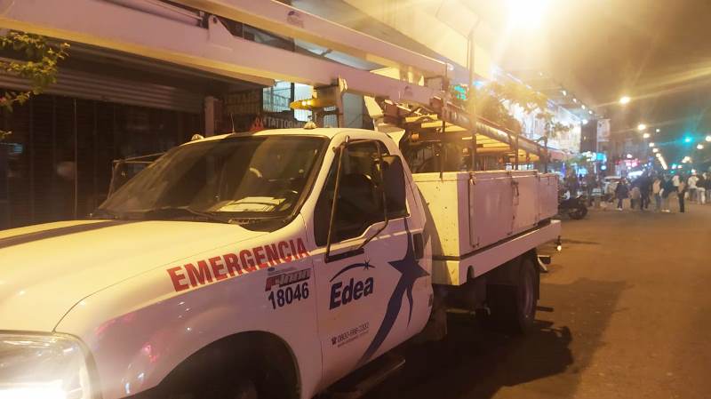 Después de dos horas, volvió la luz al centro de Mar del Plata 