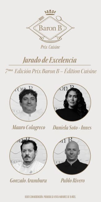 Llega la 7ma edición del Prix Baron B - Édition Cuisine