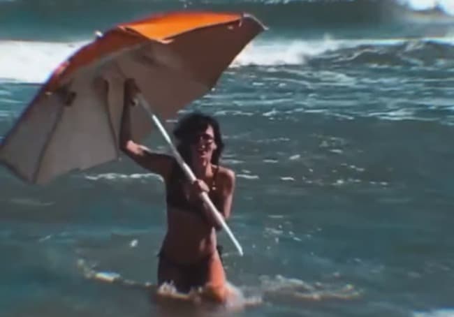 El blooper de Gimena Accardi en las playas de Mar del Plata 