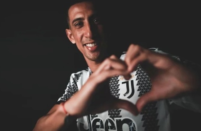 Juventus presentó a Ángel Di María, que será compañero del marplatense Soulé