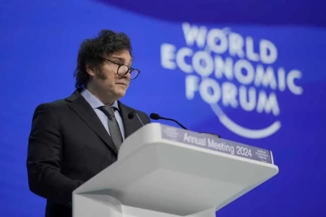 Leia Milei llegó a Suiza para participar del Foro de Davos