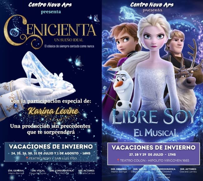 Vacaciones de invierno: dos musicales imperdibles para toda la familia