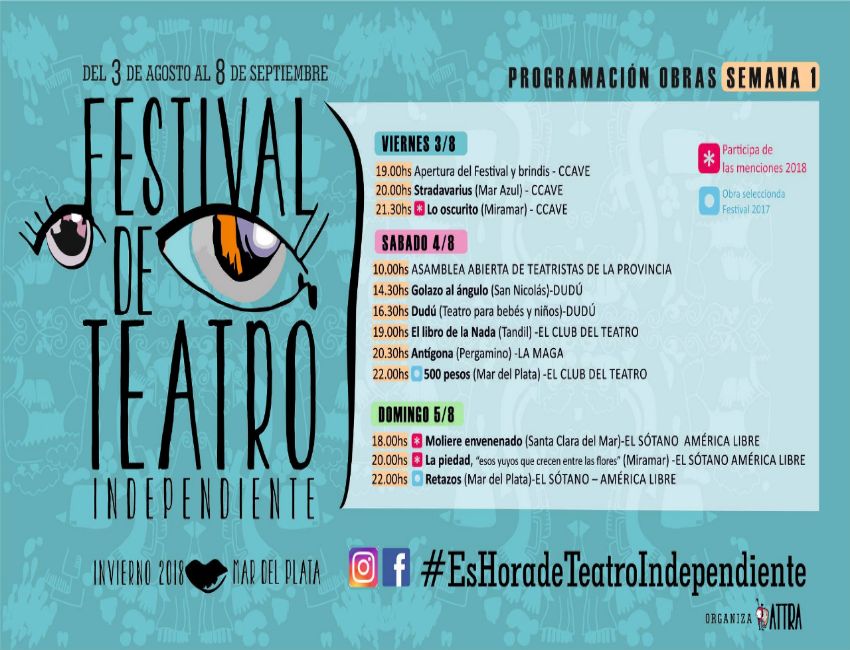 El viernes empieza el Festival de Teatro Independiente 