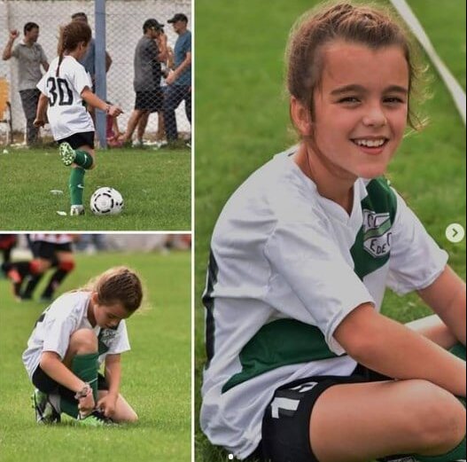La ministra de mujeres recibió a Emma, la jugadora que la Liga Regional de fútbol no deja jugar