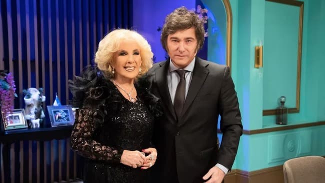 Mirtha Legrand reveló la frase que Javier Milei dijo por lo bajo cuando fue a su programa