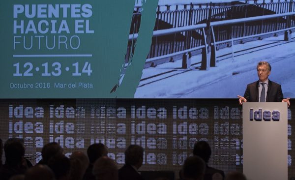 Macri, Vidal y Frigerio estarán presentes en el Coloquio de Idea en Mar del Plata