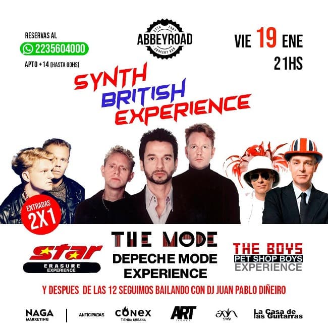 Synth British Experience regresa a Mar del Plata con: The Mode - Star & The Boys