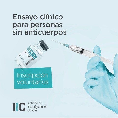 Nuevo ensayo clínico para prevenir el contagio de Coronavirus en personas sin anticuerpos