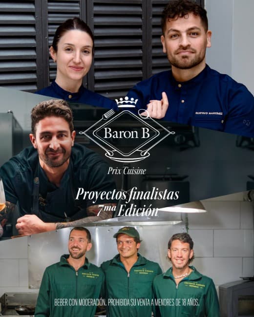 El Prix Baron B - Édition Cuisine anuncia los los tres proyectos finalistas de la 7ma. edición