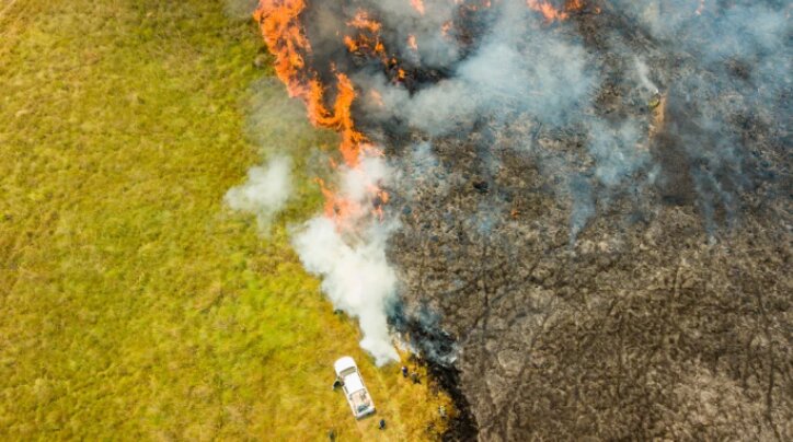 El 80% de los incendios fueron extinguidos en Corrientes y se espera un frente de tormenta