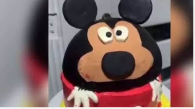 La revancha: Una pastelera fue burlada por su torta de Mickey y ahora muestra la nueva versión