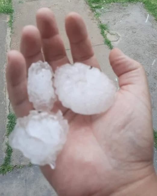 Leia Cayó fuerte granizada en la provincia de Buenos Aires