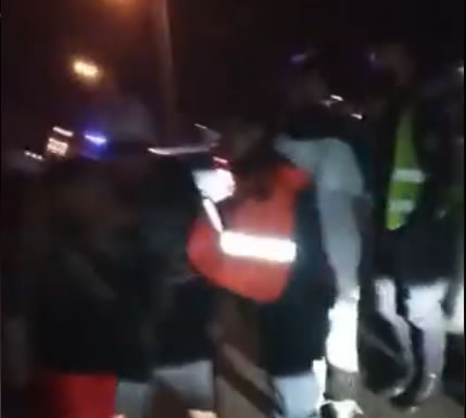Video: la violenta reacción de L-Gante y Tamara Báez tras un accidente vial 