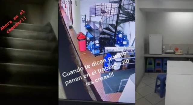 Empleado público captó una espeluznante presencia y la compartió en redes sociales