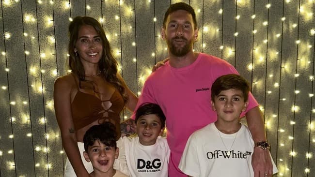 Messi recibió el Año Nuevo con su familia y con un posteo con millones de likes