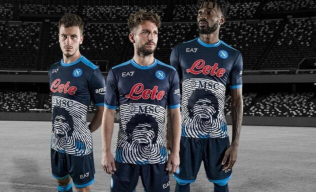 Nápoli usará una camiseta especial en honor a Maradona
