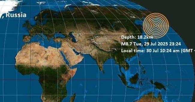 Leia Alarma en Rusia: terremoto de casi 8 puntos en la península de Kamchatka