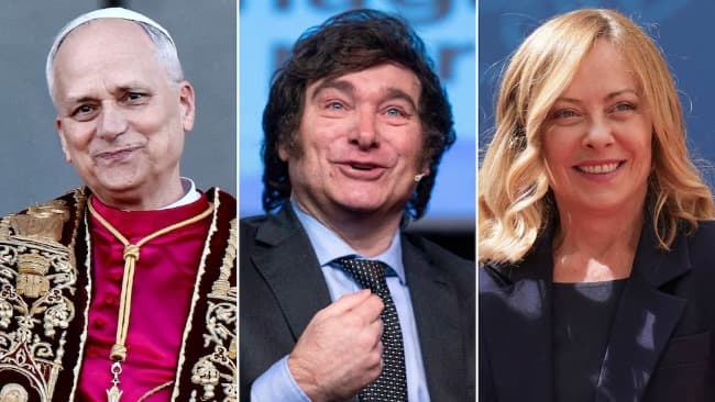Milei viaja a Roma para verse con León XIV y Meloni