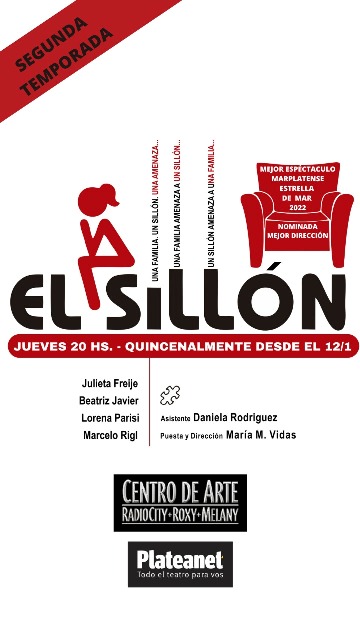 Se presenta la Obra «EL SILLÓN» (O COMEDIA DE UN SOLO CUERPO)