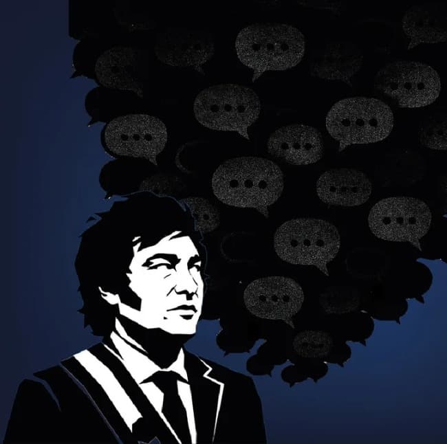 Una publicación de FOPEA reveló que uno de cada siete posteos de Milei contiene insultos